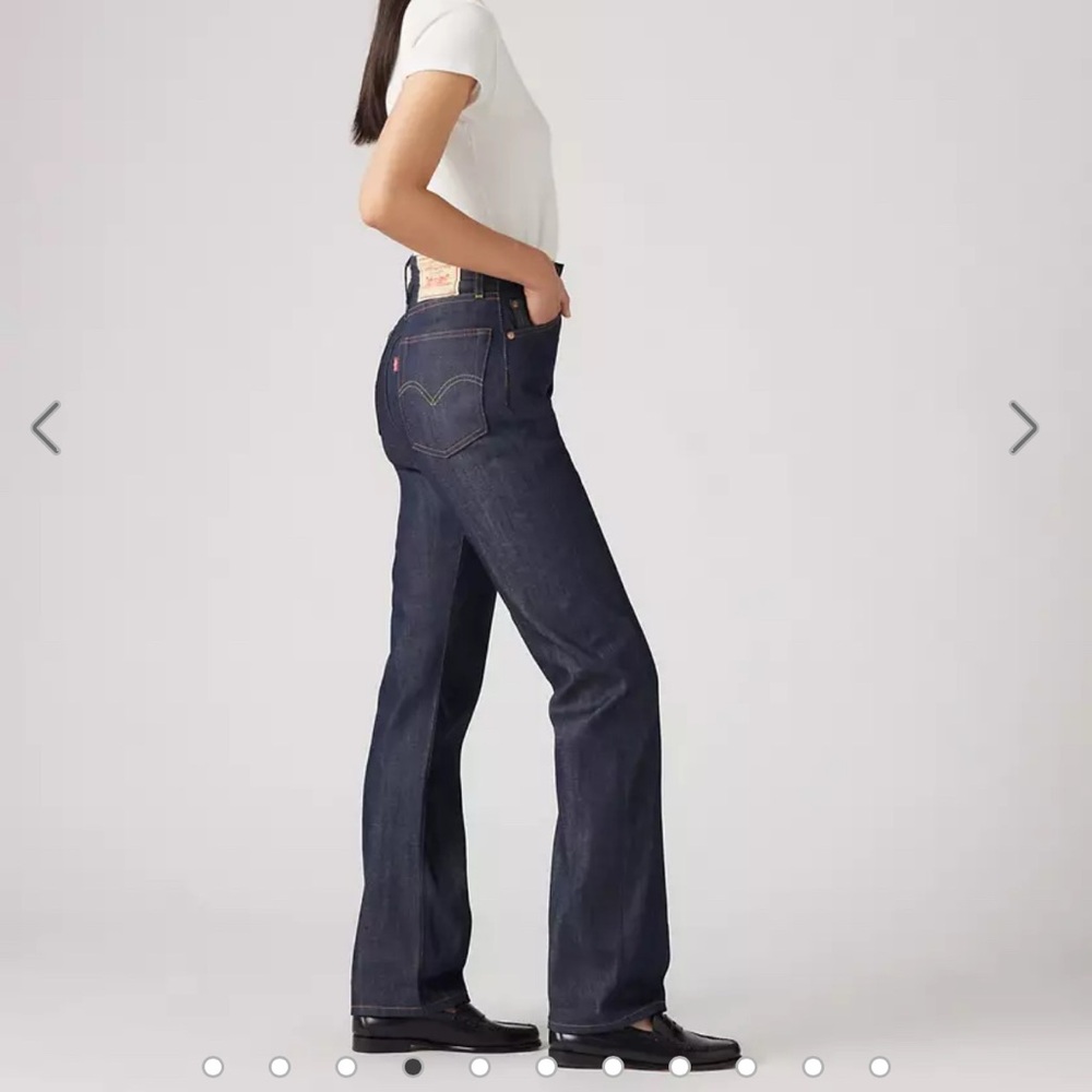 Levis Vintage Clothing Women Levis 701 High Waist Selvedge Jeans 27x32 Japan